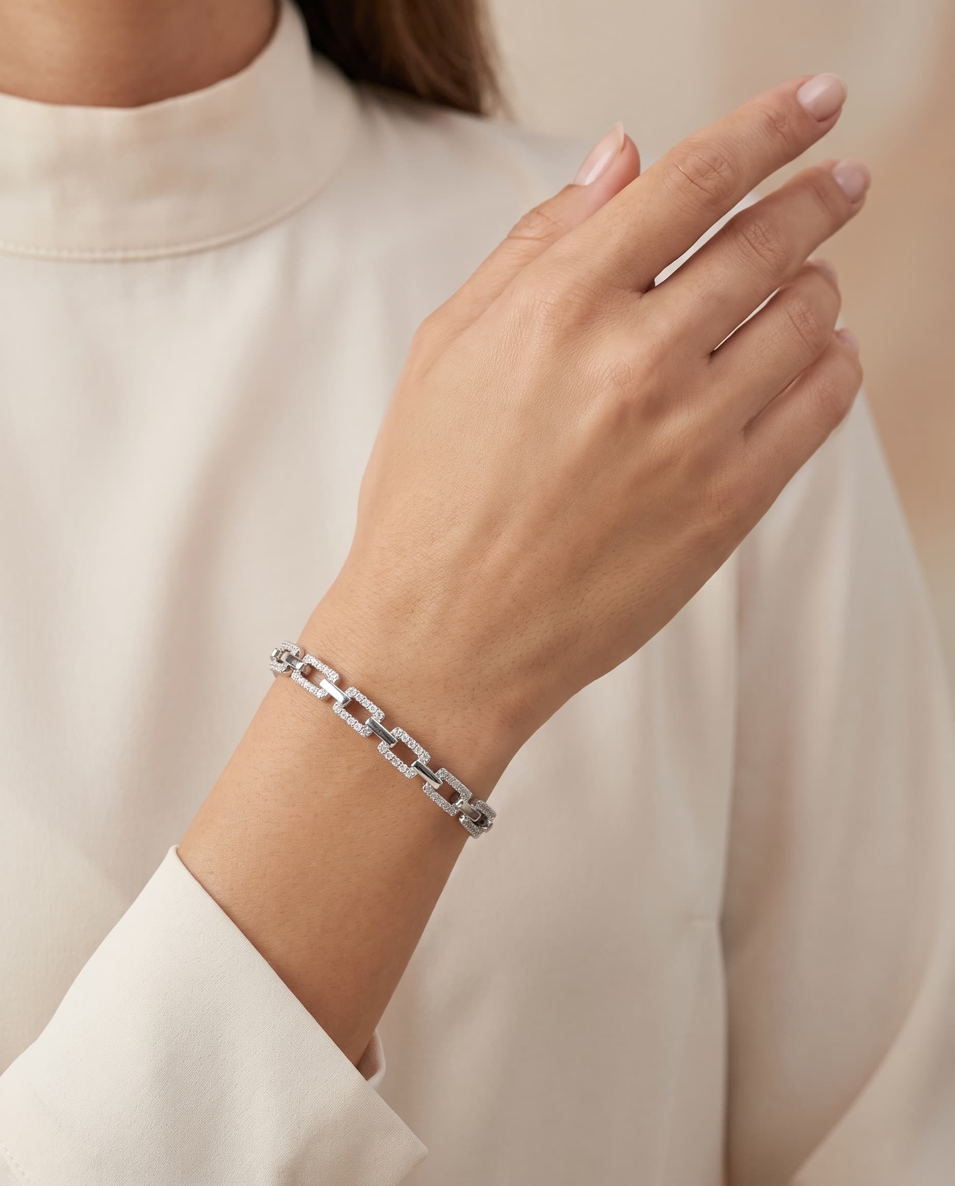 Bracelete Rhodium